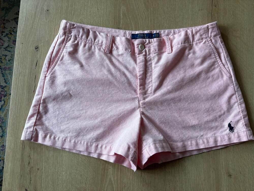Polo Ralph Lauren Women's Pink Cotton Chino Shorts Size 10